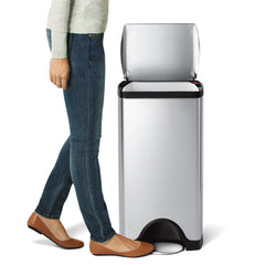 30 litre, rectangular pedal bin