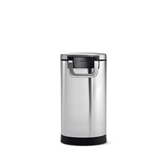 medium pet food bin - brushed finish - front view image